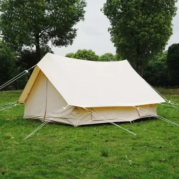 New-Design-3m-4m-5m-6m-Outdoor-Glamping-Cotton-Canvas-Bell-Wall-Tent-Teepee-Yurt-Ridge-Tent-for-4-Season